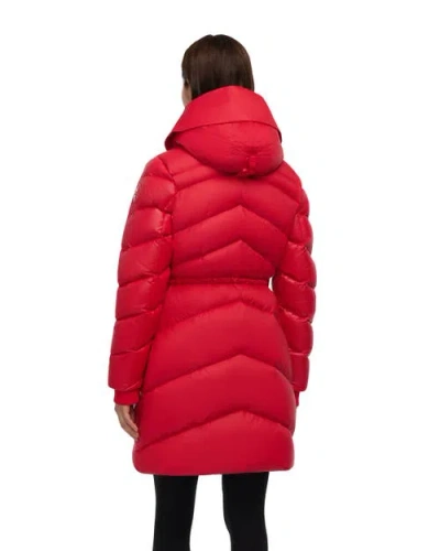 Pajar Saturn Mid-length Quilted Puffer With Removable Hood In Multi