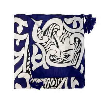 Youzey The Smiling Lion Scarf In Multi