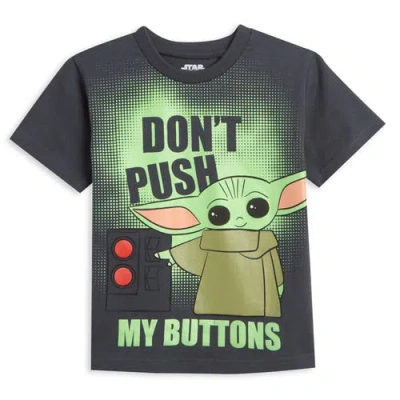 Star Wars Baby Yoda The Mandalorian T-shirt & Mesh Shorts Set In Gray