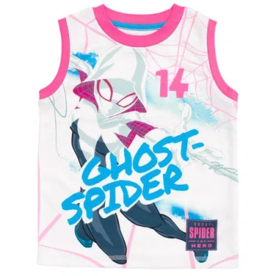 Marvel Ghost-spider Spider-man Athletic Tank Top & Shorts Set In White