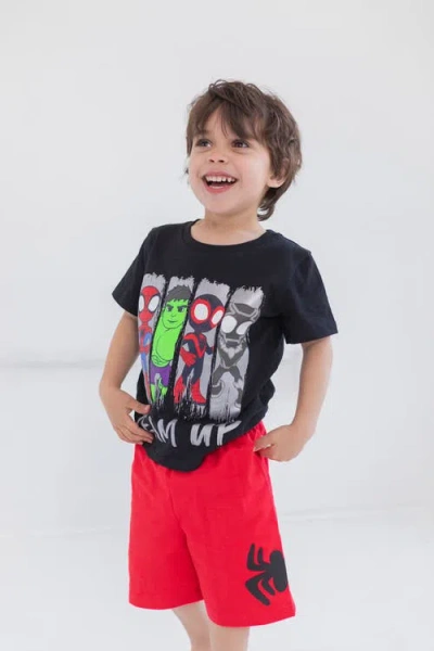Marvel Spidey And His Amazing Friends 3pc Tank Top, Tee & Shorts Set In Multi