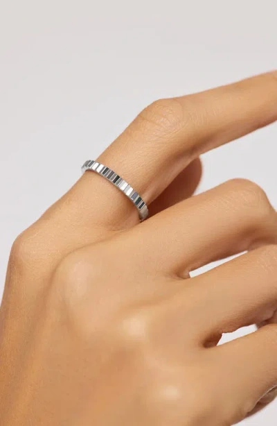 Ana Luisa Solid White Gold In Silver