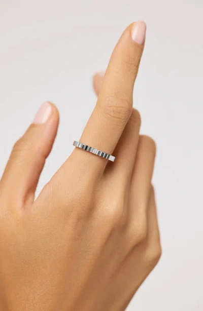 Ana Luisa Solid White Gold In Silver