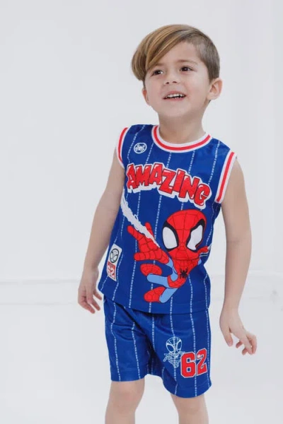 Marvel Spider-man Athletic Tank Top & Shorts Set In Multi