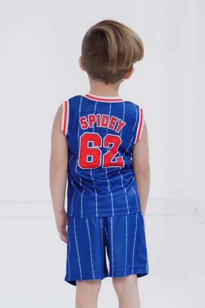 Marvel Spider-man Athletic Tank Top & Shorts Set In Multi