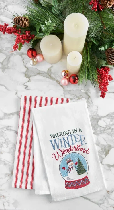 C & F Home C&f Home Wonderland Snow Globe Towel In Multi