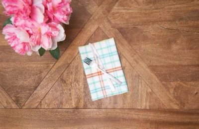 C & F Home C&f Home Easter Bunny Trail Plaid Cloth Napkin Springs Set Of 6 In Multi