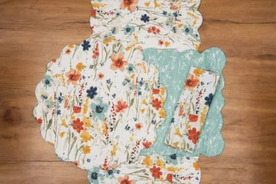 C & F Home C&f Home Sheila Table Runner 14" X 51" In Multi