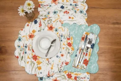 C & F Home C&f Home Sheila Table Runner 14" X 51" In Multi