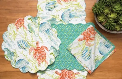 C & F Home C&f Home Paradise Sound Placemats Set Of 6 In Multi