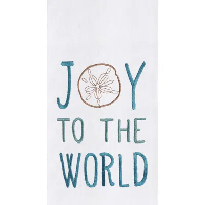 C & F Home C&f Home Joy To The World Towel In White