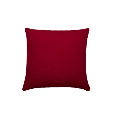 C & F Home C&f Home Solid Color Diamond Tuck Cotton Decorative Throw Pillow With Insert In Red