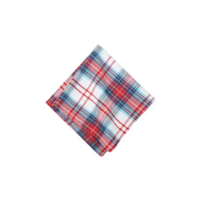 C & F Home C&f Home Morris Plaid Red And Green Woven Napkin Set Of 6 In Multi