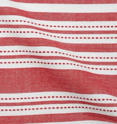 C & F Home C&f Home Warner Scarlet Woven Reversible Napkin Set Of 6 In Red