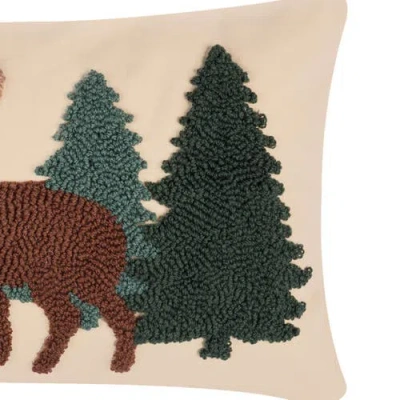 C & F Home C&f Home Woodland Hooked Throw Pillows In Multi