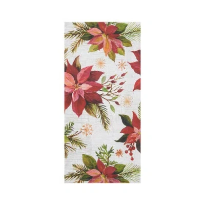 C & F Home C&f Home Poinsettia Christmas Towel In Multi