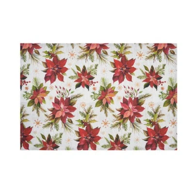 C & F Home C&f Home Poinsettia Christmas Towel In Multi