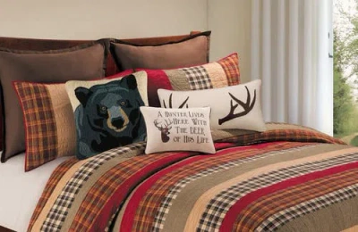 C & F Home C&f Home Sleepy Forest Tufted Accent Pillow, 12" X 24" In Brown