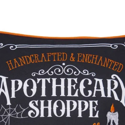 C & F Home C&f Home "apothecary Shoppe" Cotton Blend Halloween Accent Throw Pillow 18" X 18" In Multi