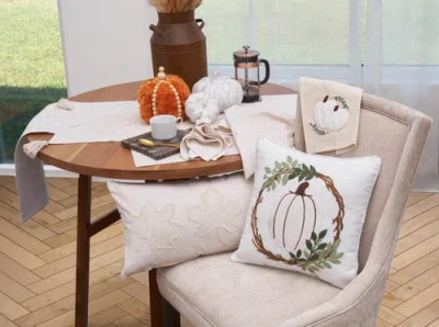 C & F Home C&f Home Warm Harvest Leaves Placemats Set Of 6, 14" X 20" In Neutral