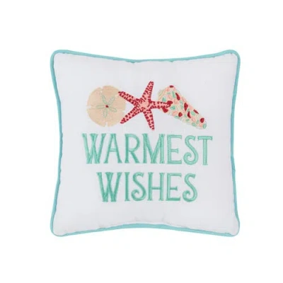 C & F Home C&f Home Warmest Wishes Small Christmas Accent Pillow, 10" X 10" In Multi