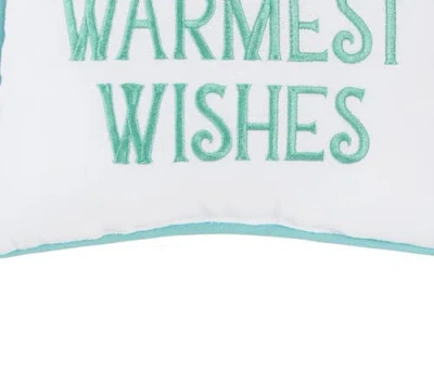 C & F Home C&f Home Warmest Wishes Small Christmas Accent Pillow, 10" X 10" In Multi