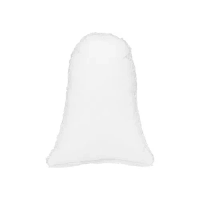 C & F Home C&f Home Ghost Shaped Halloween Hooked Small/petite Accent Pillow, 8" X 10" In White