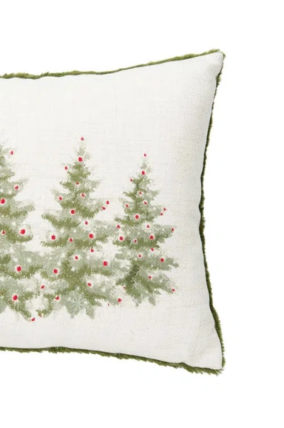 C & F Home C&f Home Winter Trees Embellished Christmas Throw Pillow, 13" X 20" In White
