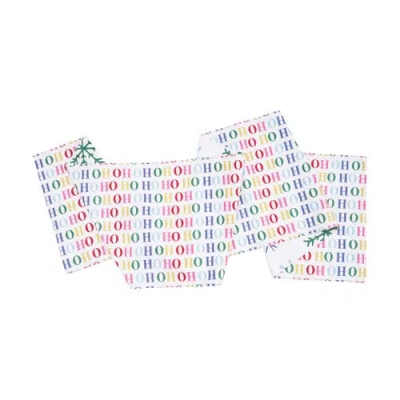 Carol & Frank Boho Christmas Table Runner 14" X 72" In Red