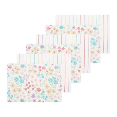 C & F Home C&f Home Bunnies & Blooms Placemats Set Of 6, 14" X 20" In Multi