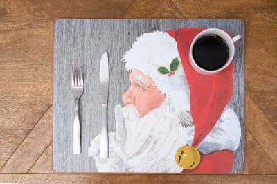 C & F Home C&f Home Santa Hardboard Placemat, Set Of 6, 13" X 16" In Multi