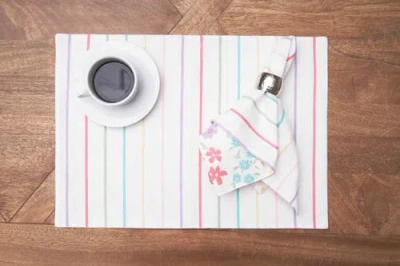 C & F Home C&f Home Bunnies & Blooms Placemats Set Of 6, 14" X 20" In Multi