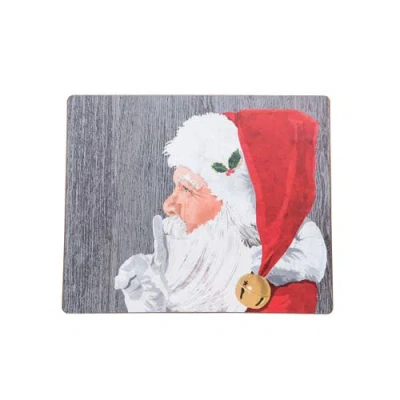 C & F Home C&f Home Santa Hardboard Placemat, Set Of 6, 13" X 16" In Multi