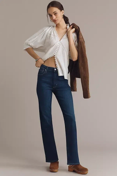 Citizen Of Humanity Caia High-rise Slim Straight-leg Jeans In Animal Print