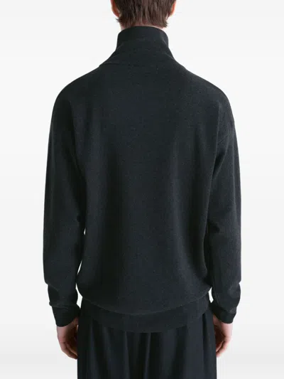 Lemaire High Neck Swetaer In Black