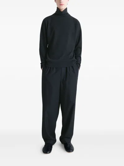 Lemaire High Neck Swetaer In Black