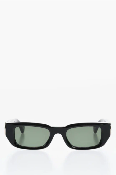 Off-white Occhiali Da Sole Rectangular Fillmore Con Aste Logate In Black