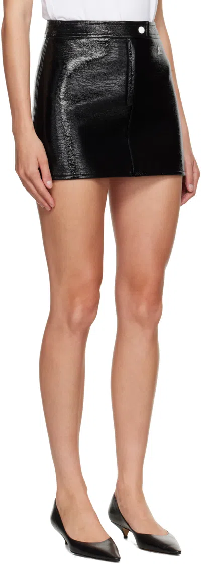 Courrèges Courreges Contrast Top With Buckle Detail In Black