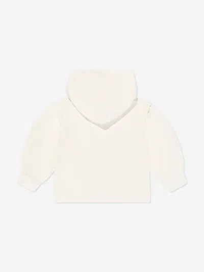 Escada Girls Logo Badge Zip Up Top In Animal Print