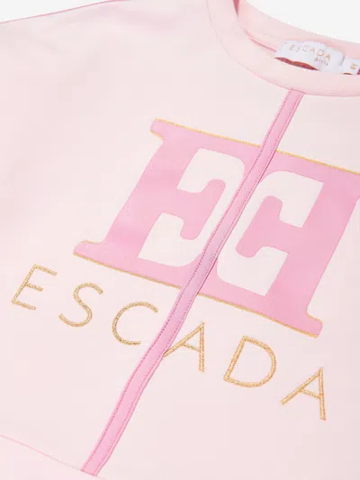 Escada Girls Logo Sweatshirt In Animal Print