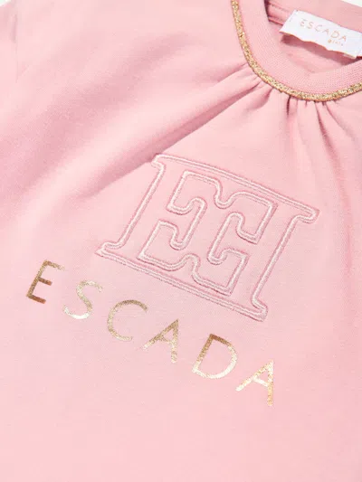 Escada Baby Girls Logo Sweater Dress In Pink