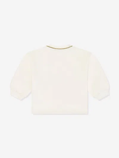 Escada Baby Girls Embroidered Logo Sweatshirt In Neutral