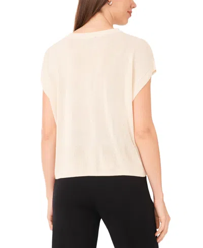 Vince Camuto Crewneck Dolman Cap Sleeve Sweater In Neutral