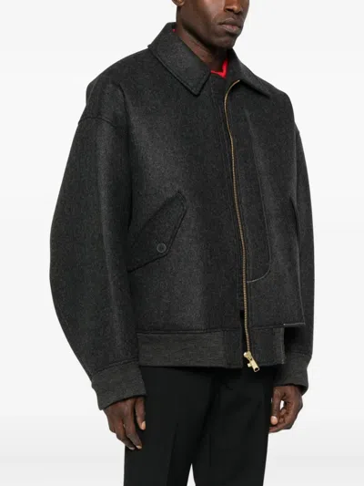 Kolor "blouson 10" Shirt Jacket In Black