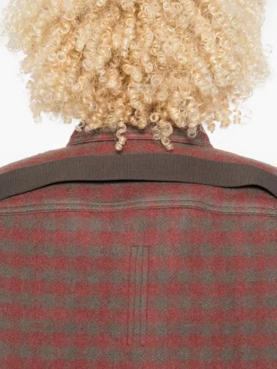 Rick Owens Checked Patch-pocket Shirt In Multi