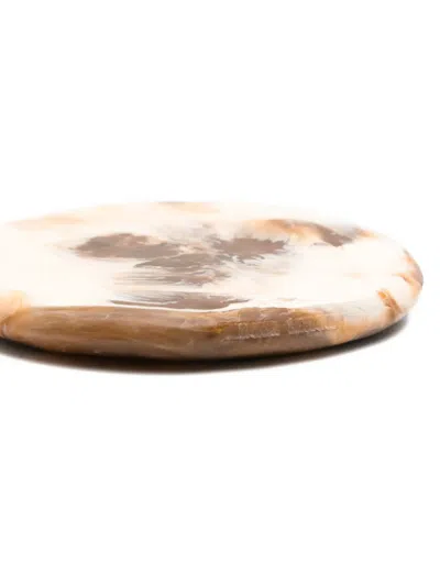 Dinosaur Designs Marble-effect Coasters (set Of 4) In Neutral