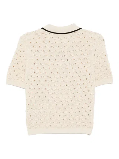 Frame Denim The Bauble Polo Sweater In Multi