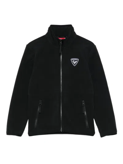 STRAWPILE LOGO-EMBROIDERED JACKET