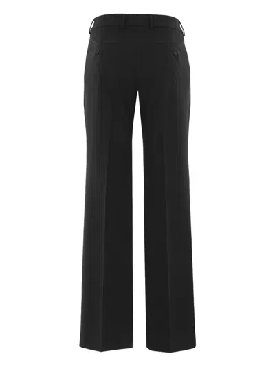 Incotex Virgin Wool Trousers In Black