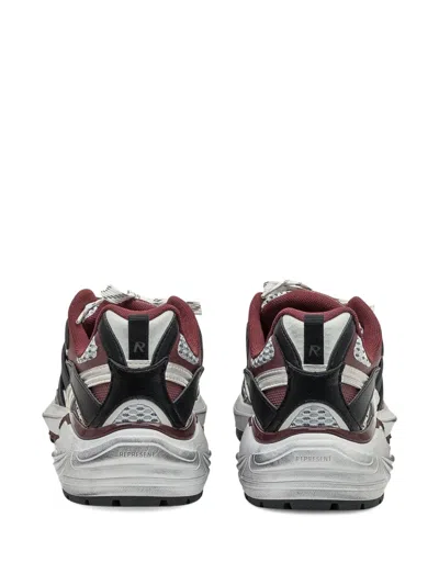 Represent Sneakers Technical Runner Bordeaux And Black In White